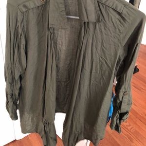 Green long sleeve shirt